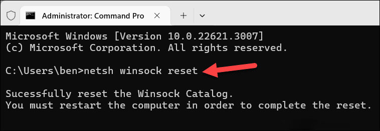 windows-terminal-winsock-reset